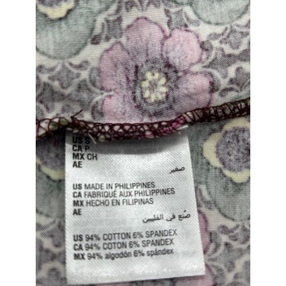 INC International Concepts Printed Ruffled Top, Bev Floral, Sz. S - Picture 8 of 12